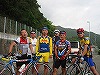 165kmを走りきりお疲れの図。さあ、これから温泉に浸かって 宴会、宴会！！（・ω・）／